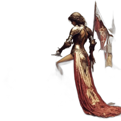 dress, staff, sword, weapon transparent PNG cut-out