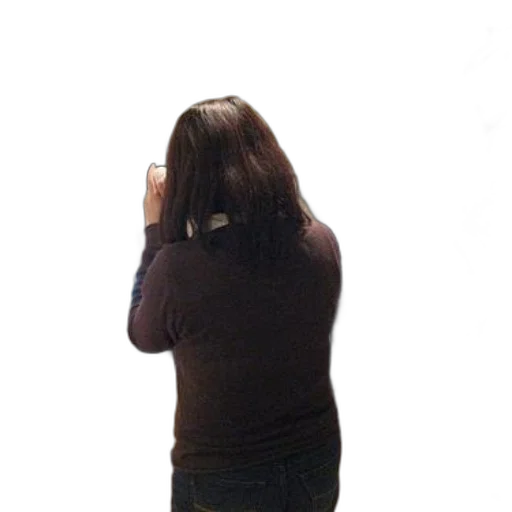 staff, jacket, hair, dress transparent PNG cut-out