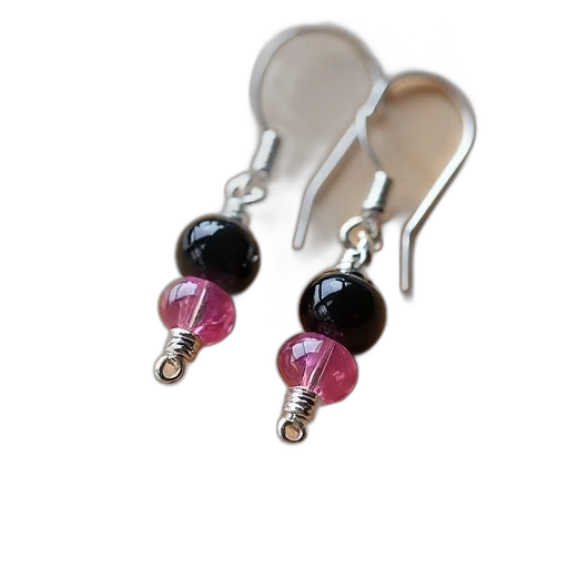 jewelry, pair, silver, earrings transparent PNG cut-out