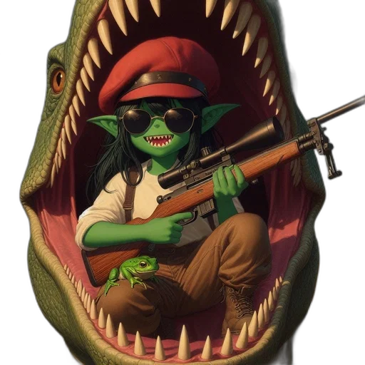 weapon, mask, animal, creature transparent PNG cut-out