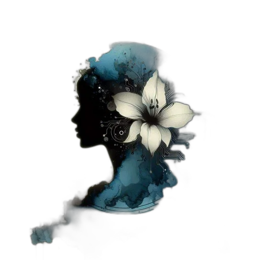 flower, crown, face, mask transparent PNG cut-out
