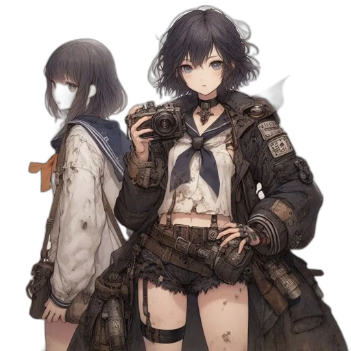 jacket, weapon, sword, dress transparent PNG cut-out