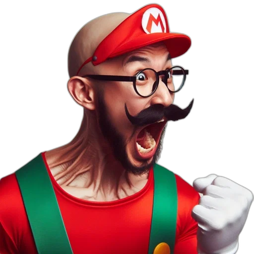 face, hat, staff, animal transparent PNG cut-out