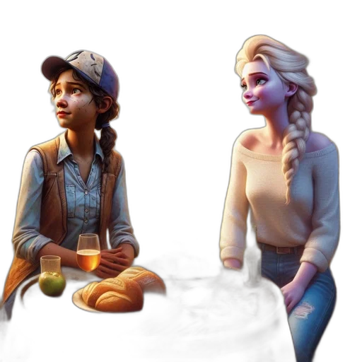concept art, 3d render, pixel art, fantasy art transparent PNG cut-out