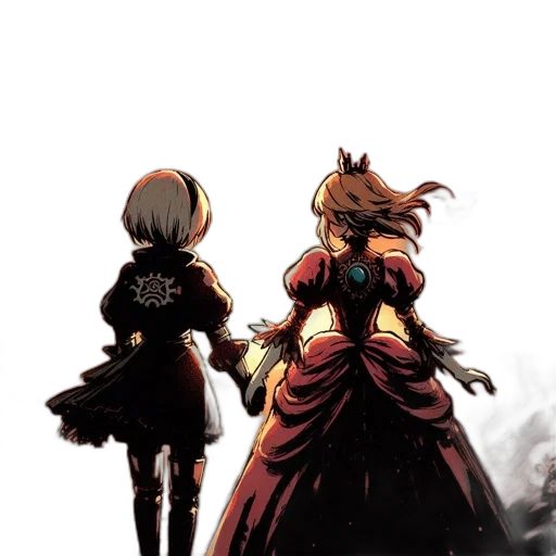 dress, crown, concept art, pixel art transparent PNG cut-out