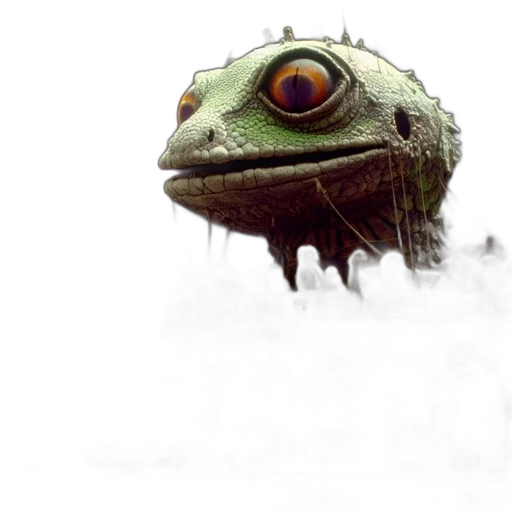creature, dragon, animal, face transparent PNG cut-out