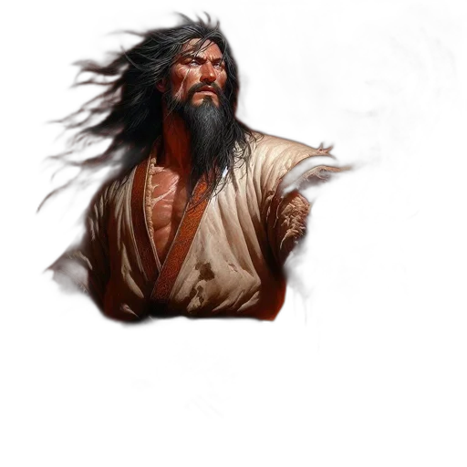 staff, face, weapon, hair transparent PNG cut-out
