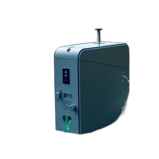 robot, 3d render, submerster, electric transparent PNG cut-out