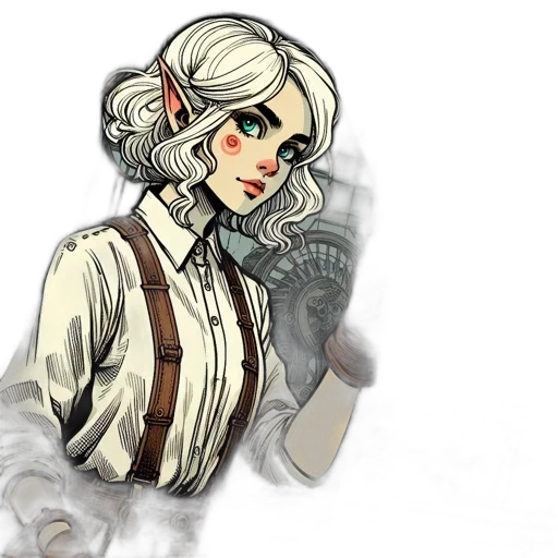staff, dress, concept art, comic book art transparent PNG cut-out