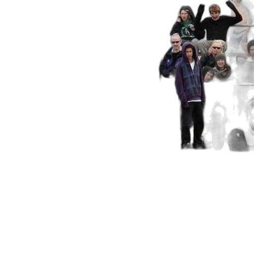 staff, 3d render, skateboarder, performs transparent PNG cut-out