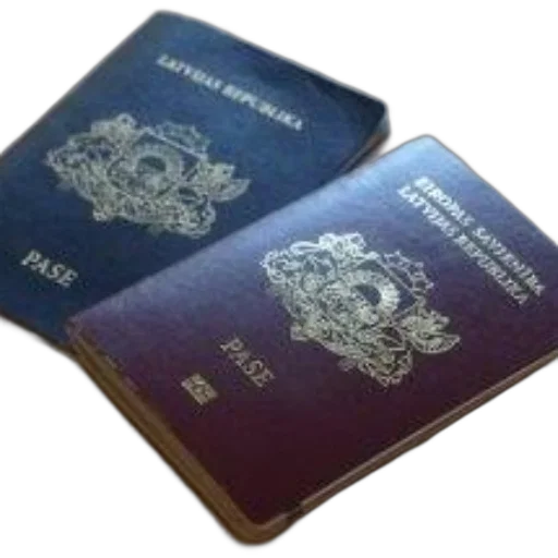 two, latvian, passports, gold transparent PNG cut-out