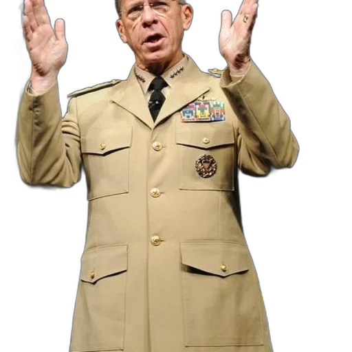 jacket, staff, man, military transparent PNG cut-out