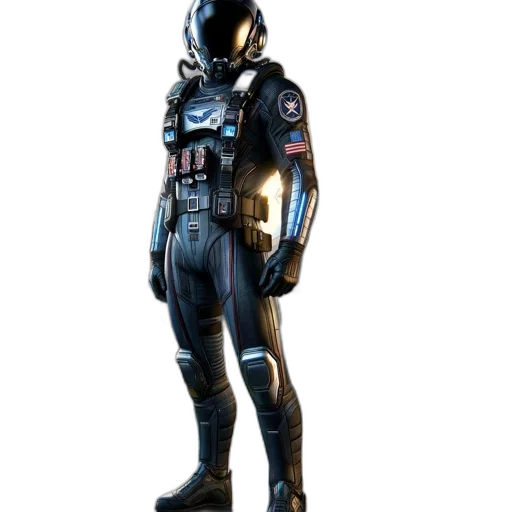 robot, jacket, concept art, 3d render transparent PNG cut-out