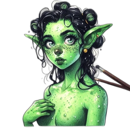 staff, fantasy art, concept art, watercolor transparent PNG cut-out