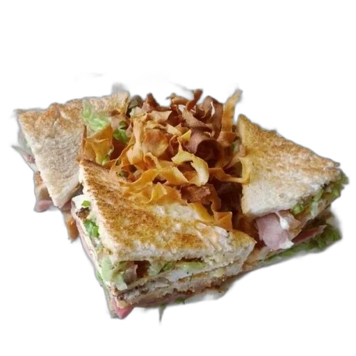 food, photorealistic, club, sandwich transparent PNG cut-out