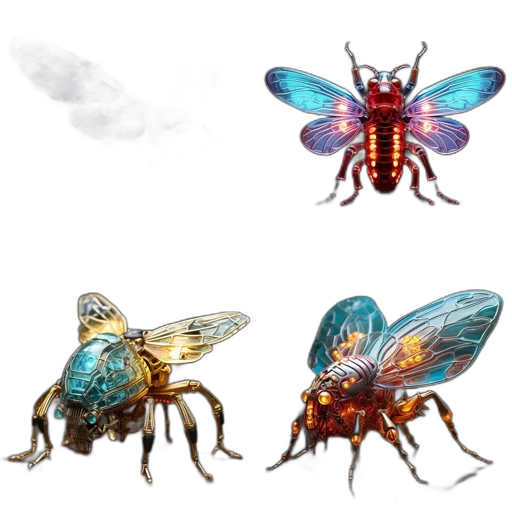 animal, creature, concept art, 3d render transparent PNG cut-out