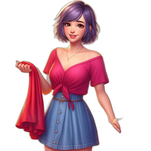 dress, staff, jewelry, fantasy art transparent PNG cut-out
