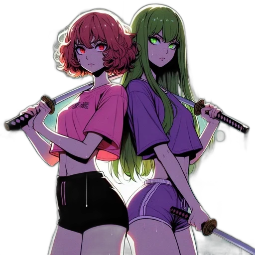 weapon, staff, sword, vaporwave transparent PNG cut-out