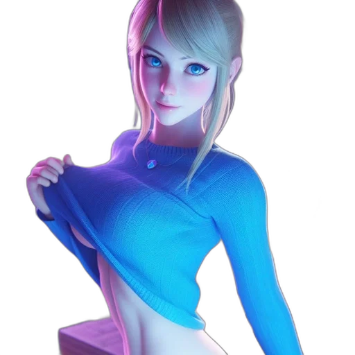 robot, dress, 3d render, concept art transparent PNG cut-out