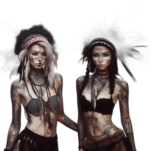 fantasy art, concept art, photorealistic, cyberpunk transparent PNG cut-out