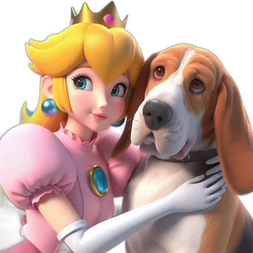 crown, animal, dress, 3d render transparent PNG cut-out