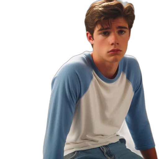 jacket, hair, face, shoes transparent PNG cut-out
