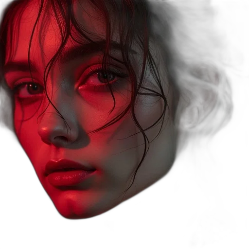 face, mask, hair, creature transparent PNG cut-out