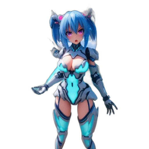robot, weapon, staff, creature transparent PNG cut-out
