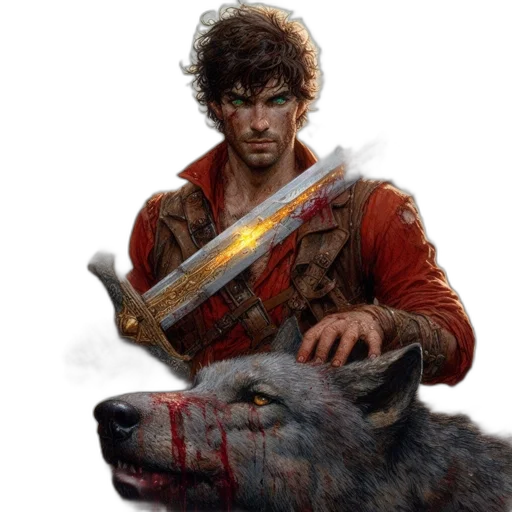 sword, fantasy art, concept art, comic book art transparent PNG cut-out