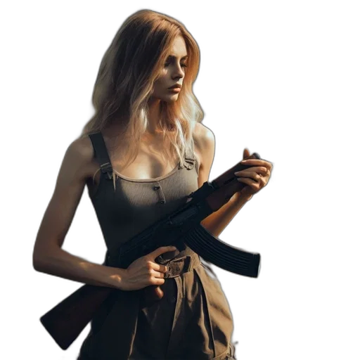 dress, weapon, staff, concept art transparent PNG cut-out