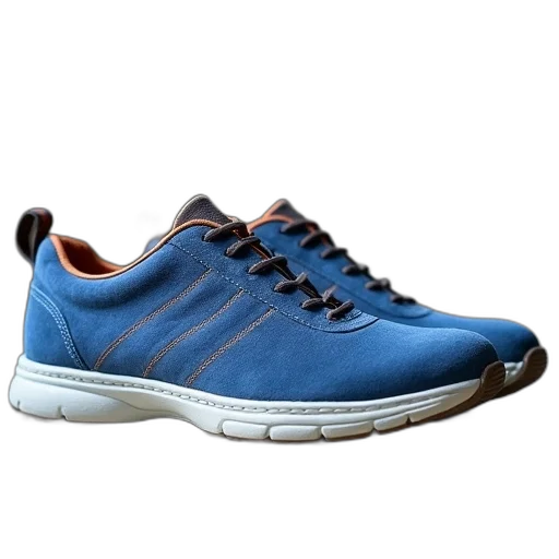 shoes, 3d render, blue, original transparent PNG cut-out