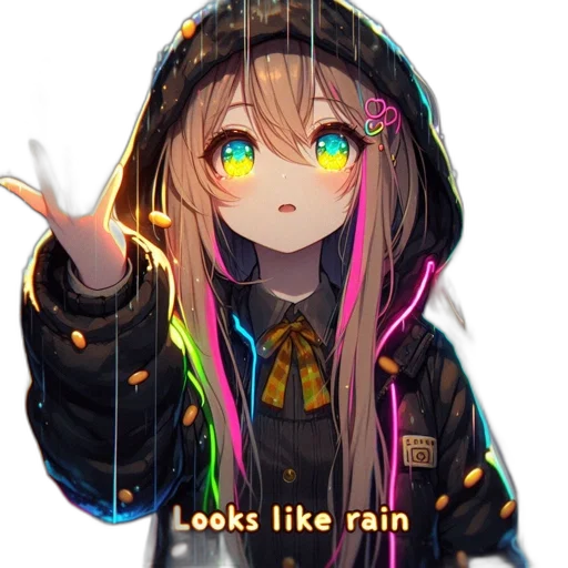 umbrella, jacket, hat, staff transparent PNG cut-out