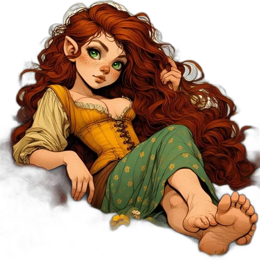 dress, fantasy art, cartoon, concept art transparent PNG cut-out