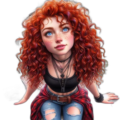 hair, dress, face, jewelry transparent PNG cut-out