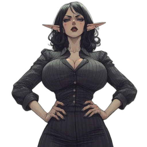 dress, staff, fantasy art, concept art transparent PNG cut-out