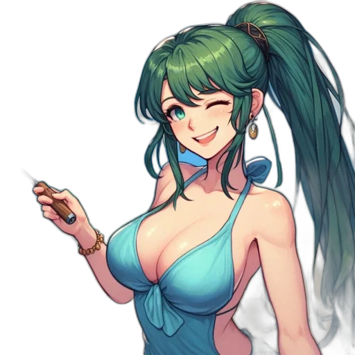 staff, dress, weapon, anime transparent PNG cut-out