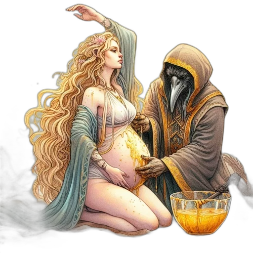 fantasy art, concept art, comic book art, pixel art transparent PNG cut-out