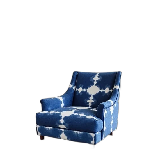 furniture, crown, 3d render, blue transparent PNG cut-out