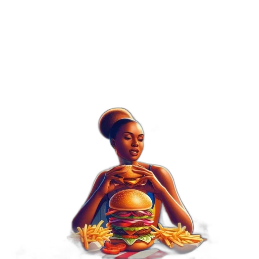 food, dress, crown, pixel art transparent PNG cut-out