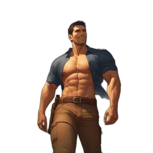 jacket, staff, weapon, concept art transparent PNG cut-out