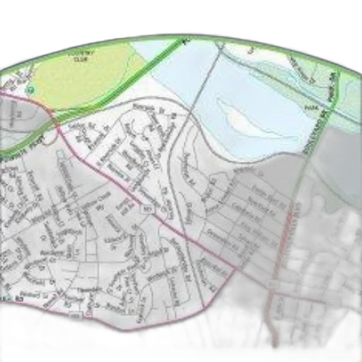 detailed, map, suburban, area transparent PNG cut-out