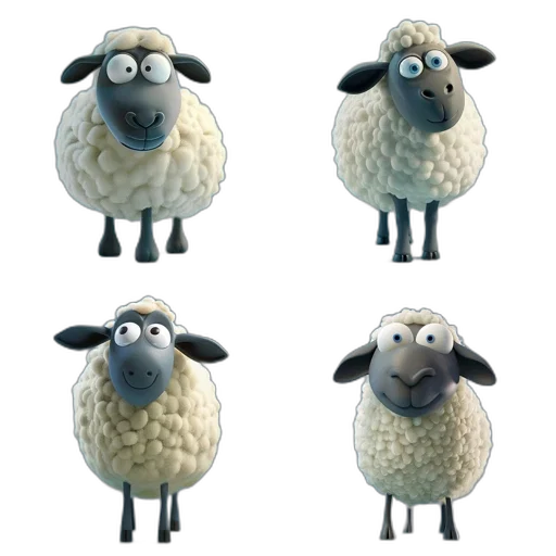 animal, 3d render, concept art, cartoon transparent PNG cut-out