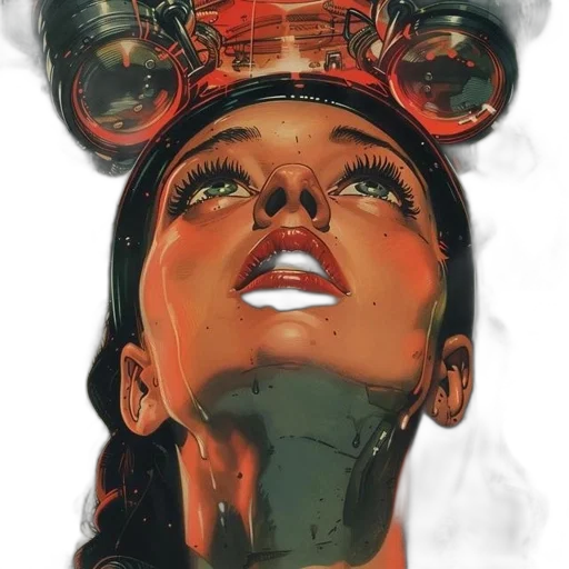 mask, face, crown, robot transparent PNG cut-out
