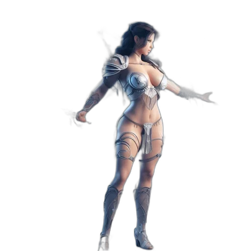 dress, concept art, fantasy art, comic book art transparent PNG cut-out
