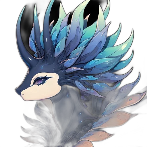 dragon, creature, mask, crown transparent PNG cut-out