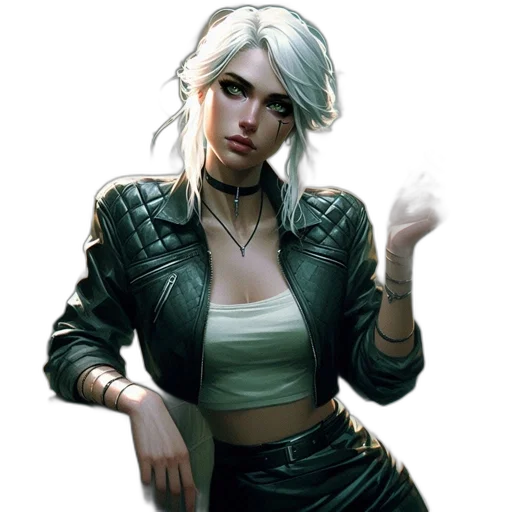 jacket, face, weapon, staff transparent PNG cut-out