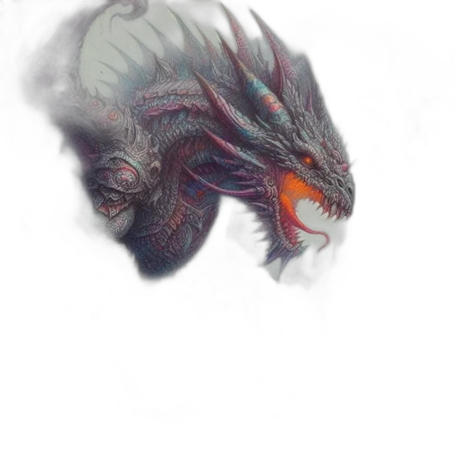 dragon, creature, mask, face transparent PNG cut-out