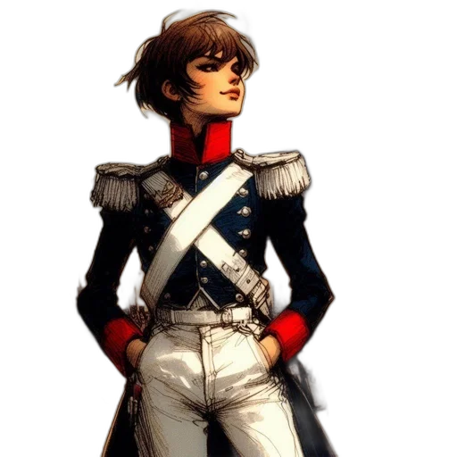 jacket, staff, concept art, pixel art transparent PNG cut-out