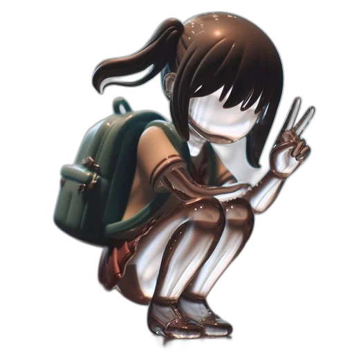 staff, jacket, weapon, robot transparent PNG cut-out
