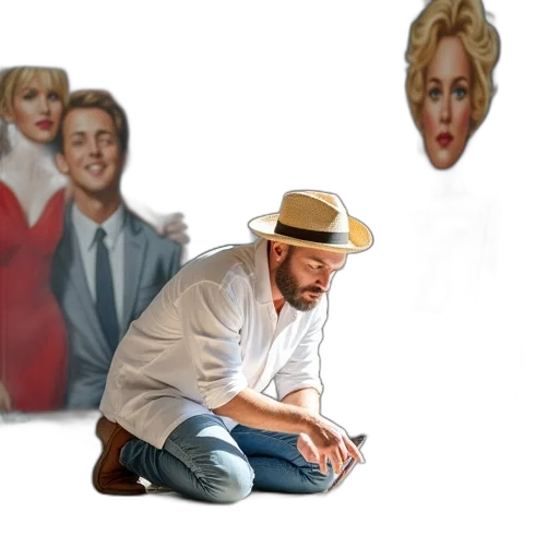 hat, jacket, furniture, concept art transparent PNG cut-out